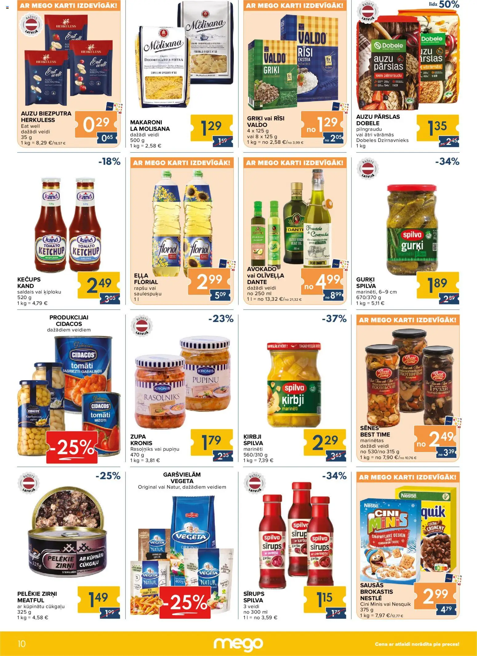 Skatīt Mego akciju bukletu, derīgs no 2025.12.08