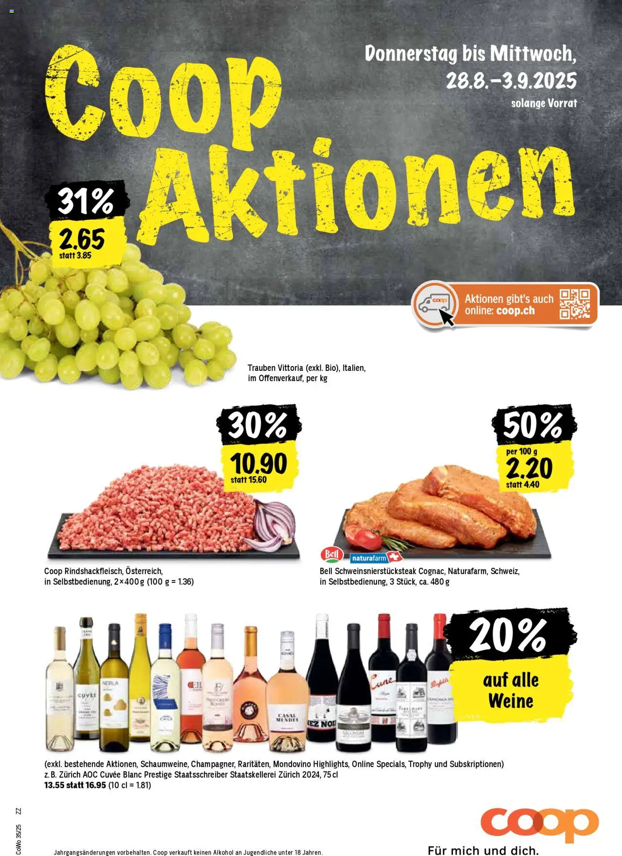 Coop Aktionen ab 28.08.2025 - Nächste woche - Seitennummer 1