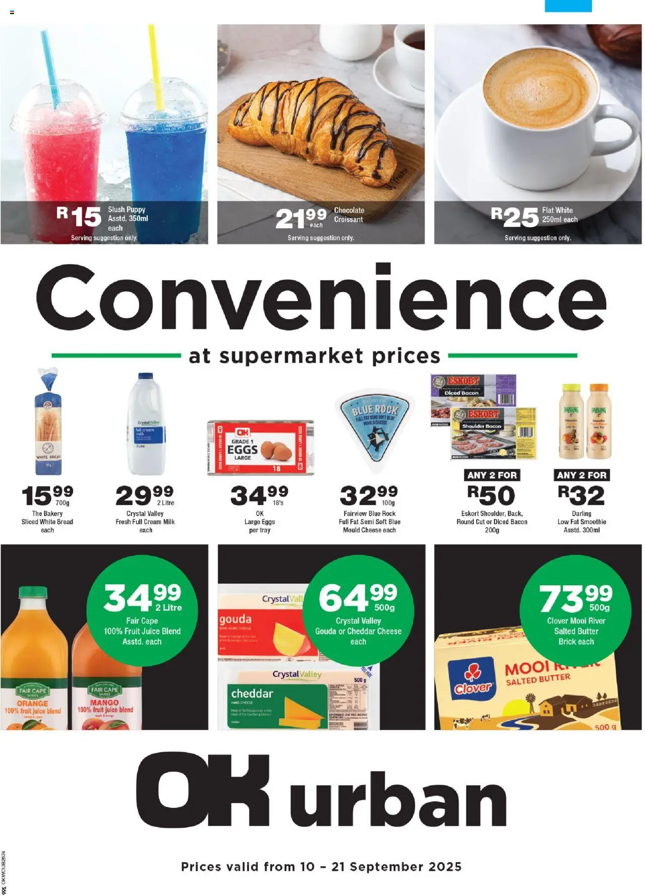OK Foods Western Cape - OK Urban from 10/09 - 21/09/2025 > Promotions