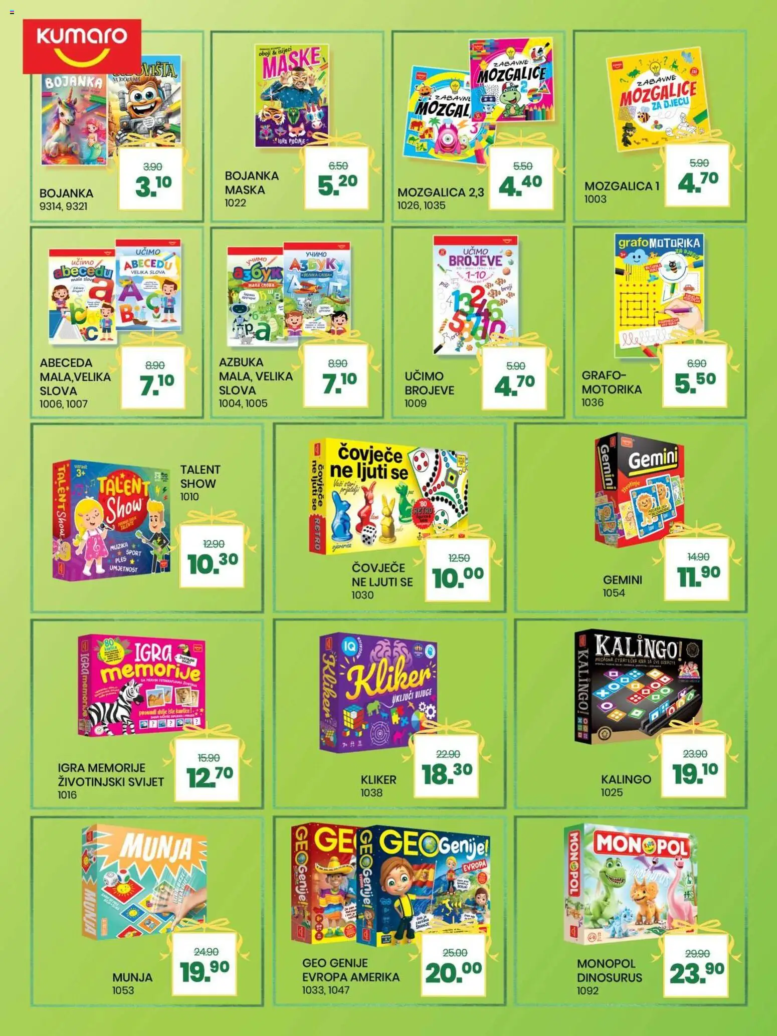 Pregled letka Čarobni svijet igračaka trgovine FIS vrijedi od 2025.12.01