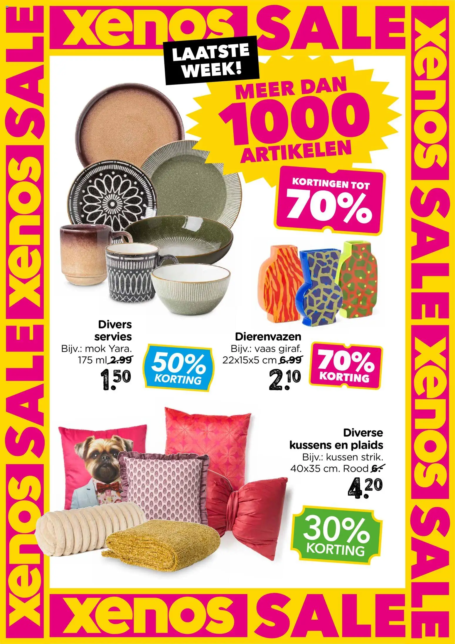 Voorbeeld van Folder van winkel Xenos geldig vanaf 11-01-2026 - Kussens, Servies