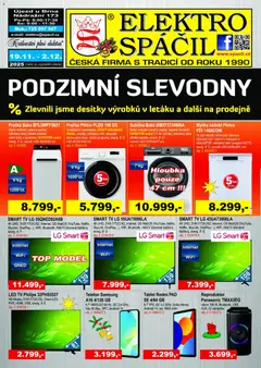 Náhled nabídky: Elektro Spáčil Leták platný od 19.11.2025