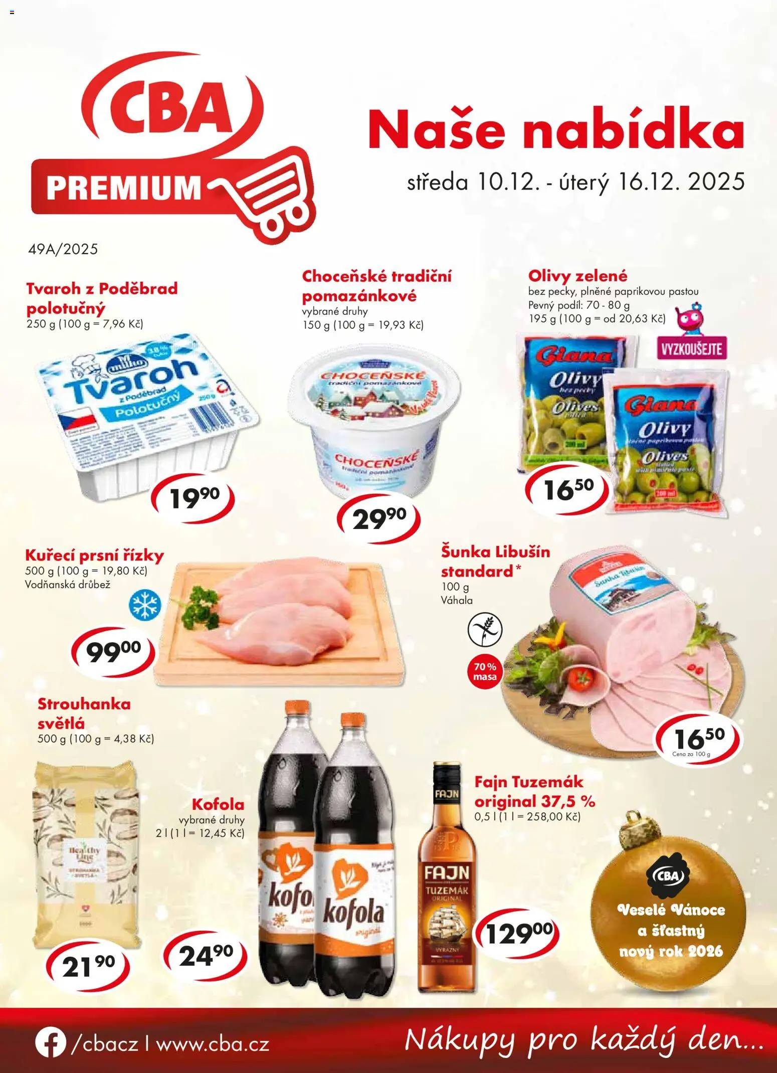 Náhled nabídky: CBA Leták - Premium platný od 10.12.2025