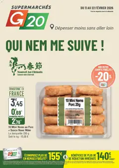 Prévisualisation de Catalogue du magasin G20 Supermarchés formulaire valide 11/02/2026