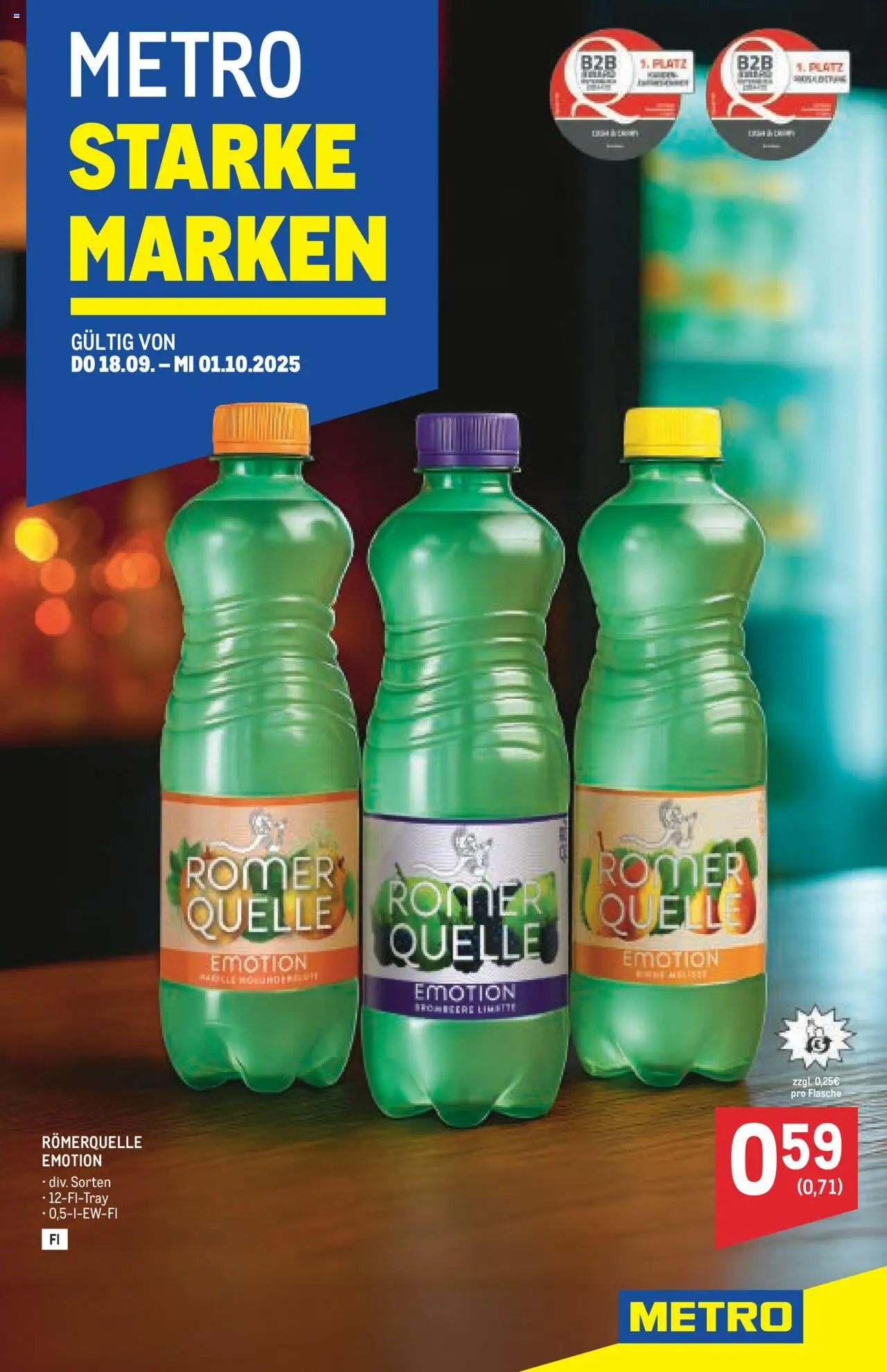  Metro Starke Marken ab (18.09.2025 - 01.10.2025) - Seite 1