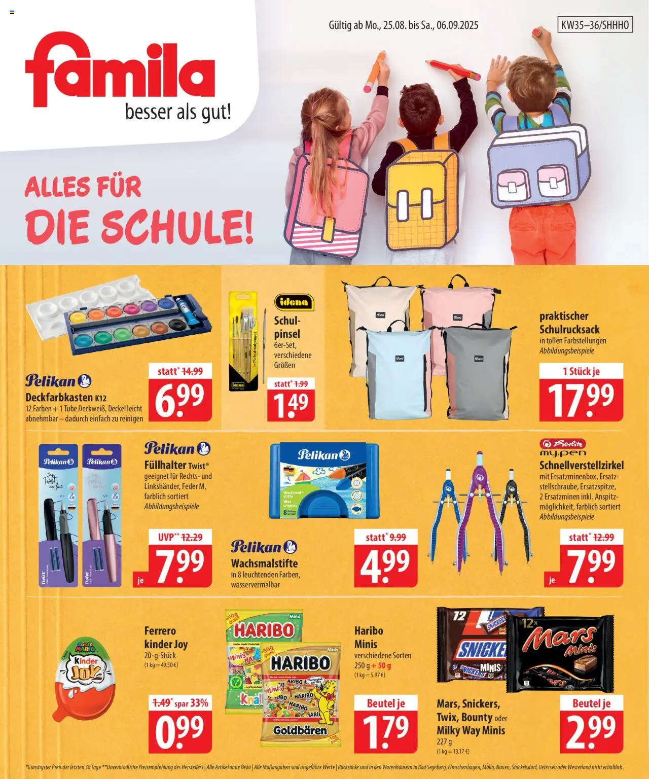 Famila Alles für die Schule! (vom 25.08.2025 - 06.09.2025)