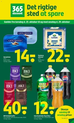 Eksempel på tilbudsavis Tilbudsavis fra butik Coop 365 gyldig fra 23/10/2025
