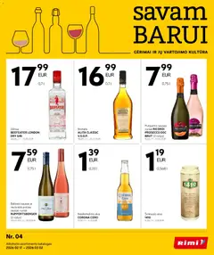 Rimi parduotuvės leidinio Leidinys - Alkoholinių gėrimų galiojančio nuo 2026.02.17 peržiūra
