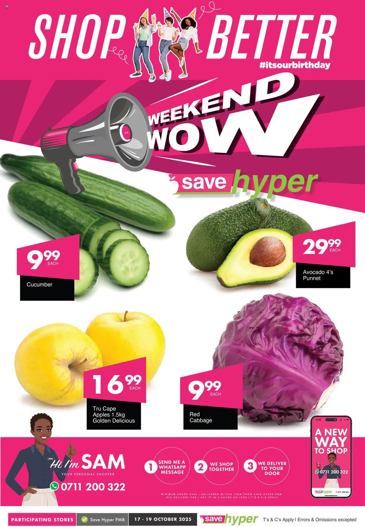 Save Weekend WOW from 17/10 - 19/10/2025 > Promotions