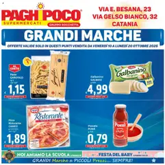 Anteprima dell'opuscolo Volantino Catania dal negozio Paghi Poco valido da 10/10/2025