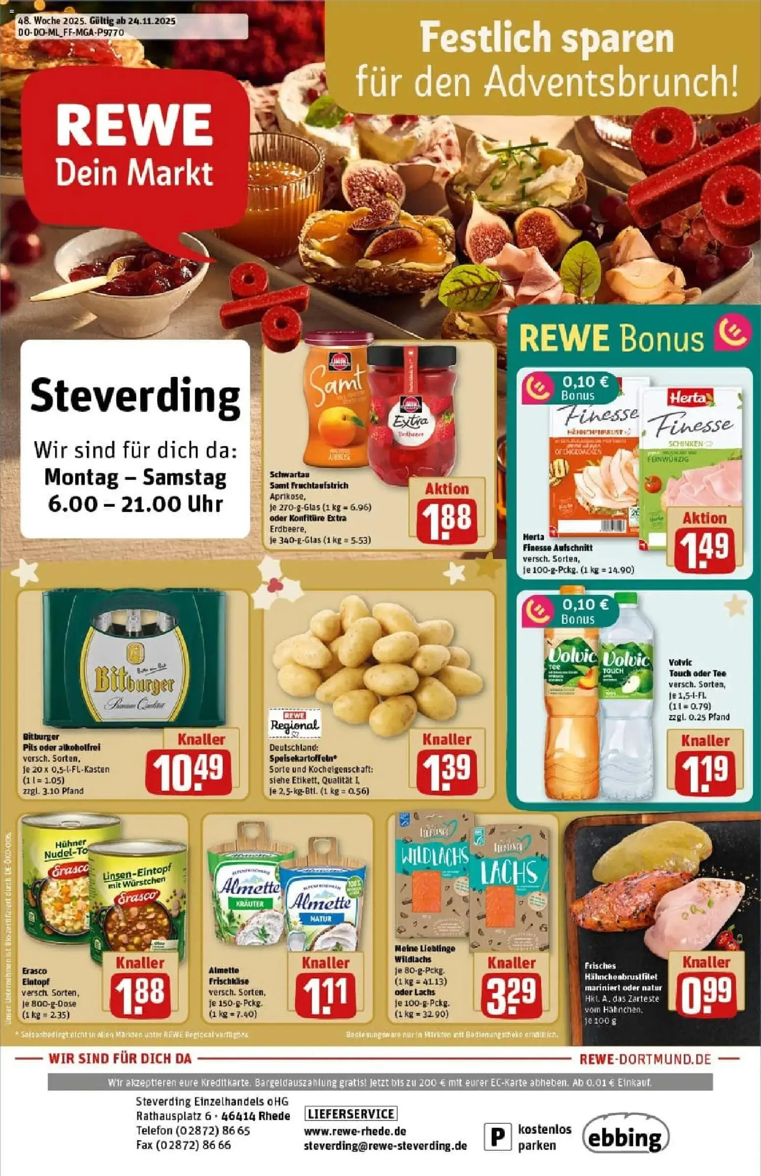 Vorschau von dem Prospekt des Geschäftes Rewe, gültig ab dem 23.11.2025
