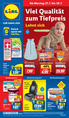 Vorschau von dem Prospekt des Geschäftes Lidl, gültig ab dem 21.07.2025