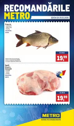 Previzualizarea de cataloage: Metro Catalog nou valabil de la 19.01.2026