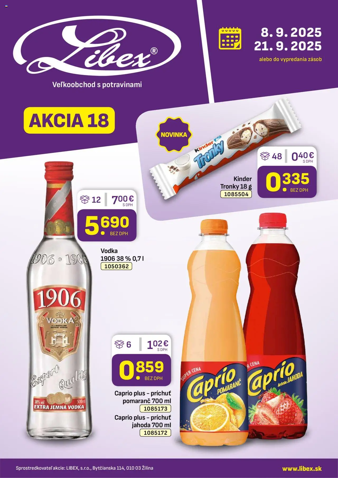 Libex Leták (08.09. - 21.09.2025) - Akčná ponuka