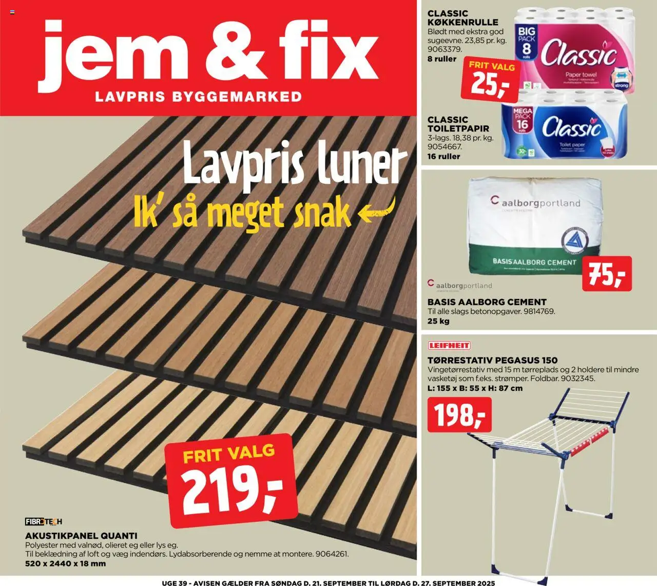 Jem & fix tilbudsavis gyldig fra 21/09/2025 - side 1