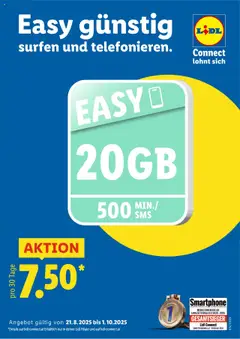 Vorschau der Angebote: Lidl Lidl Connect gültig ab 21.08.2025