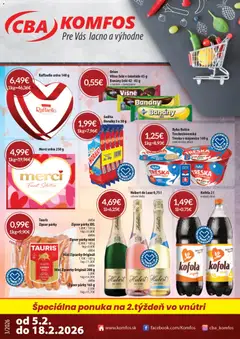 Náhľad CBA Komfos letáku platného od 05.02.2026