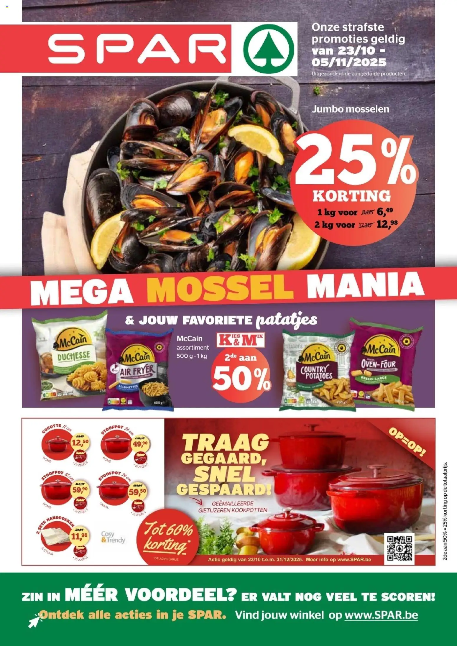 Voorbeeld van Folder van winkel Spar Express geldig vanaf 23/10/2025 - Mosselen