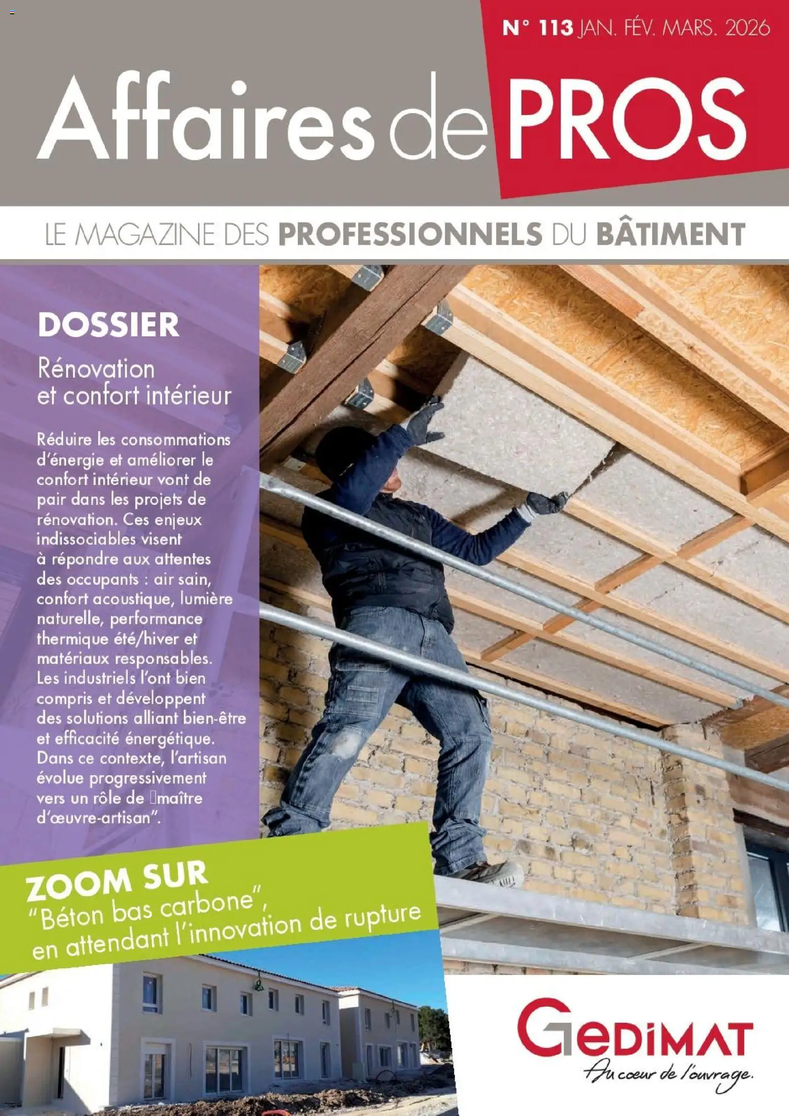 Prévisualisation de Catalogue du magasin Gedimat formulaire valide 01/01/2026 - Magazine