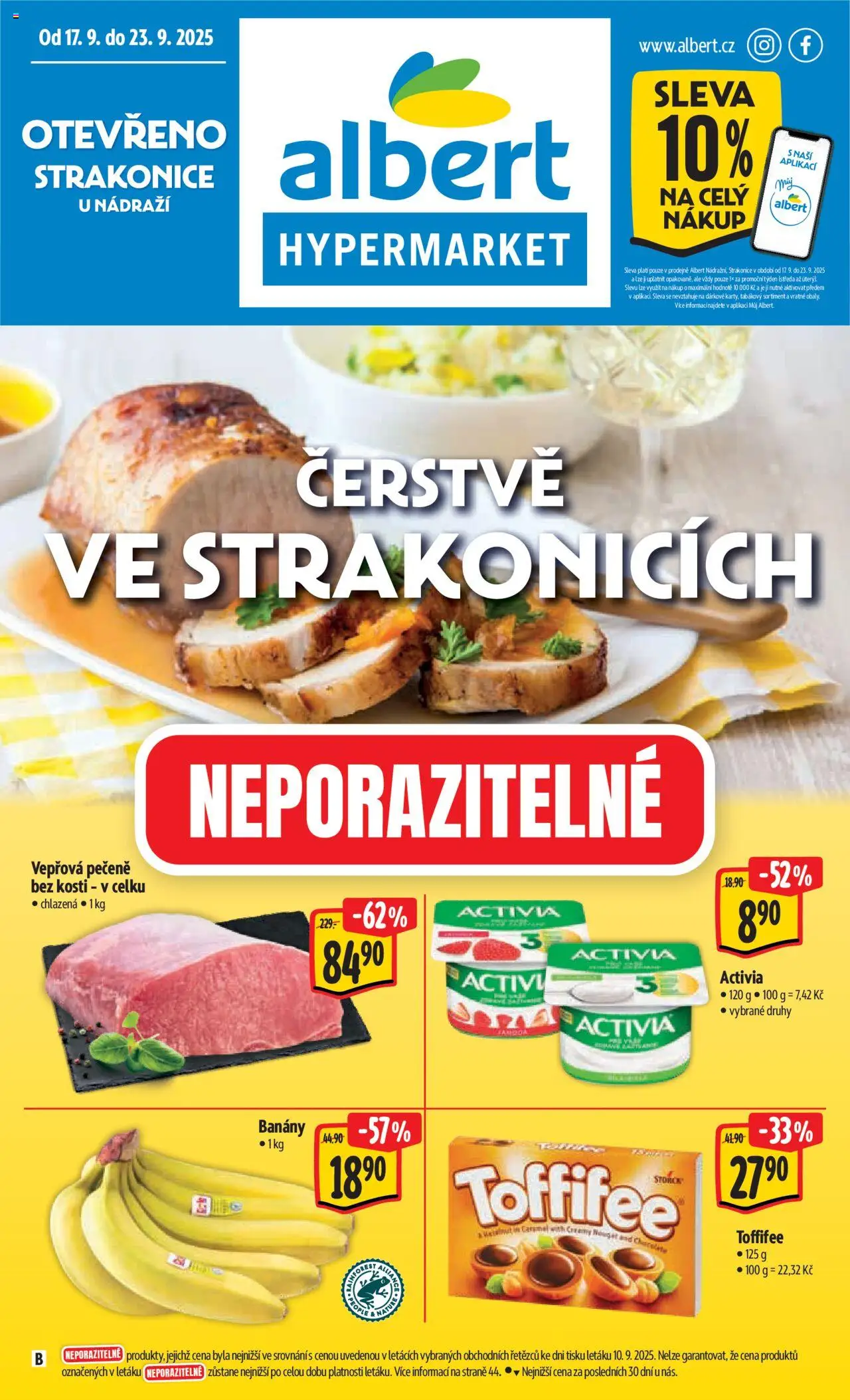  ALBERT leták od 22.09.2025 - Akční leták "Leták - Strakonice"
