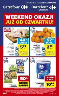 Pogląd gazetki "Weekend okazji" ze sklepu Carrefour ważnej od 08.01.2026
