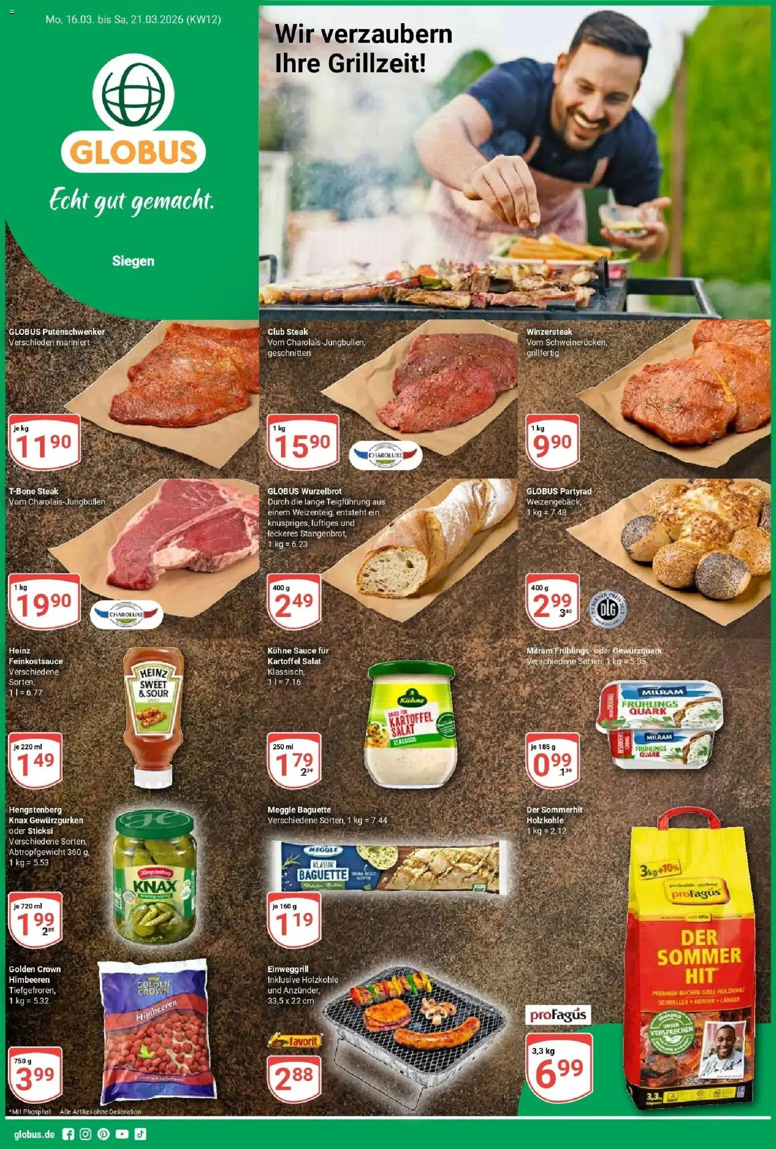 Vorschau von dem Prospekt des Geschäftes Globus, gültig ab dem 15.03.2026