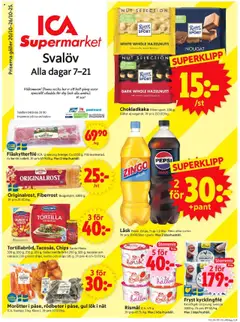 Förhandsgranska reklamblad Svalöv från butik ICA Supermarket gäller från 20/10/2025
