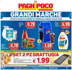 Anteprima dell'opuscolo Attuale volantino dal negozio Paghi Poco valido da 20/02/2026