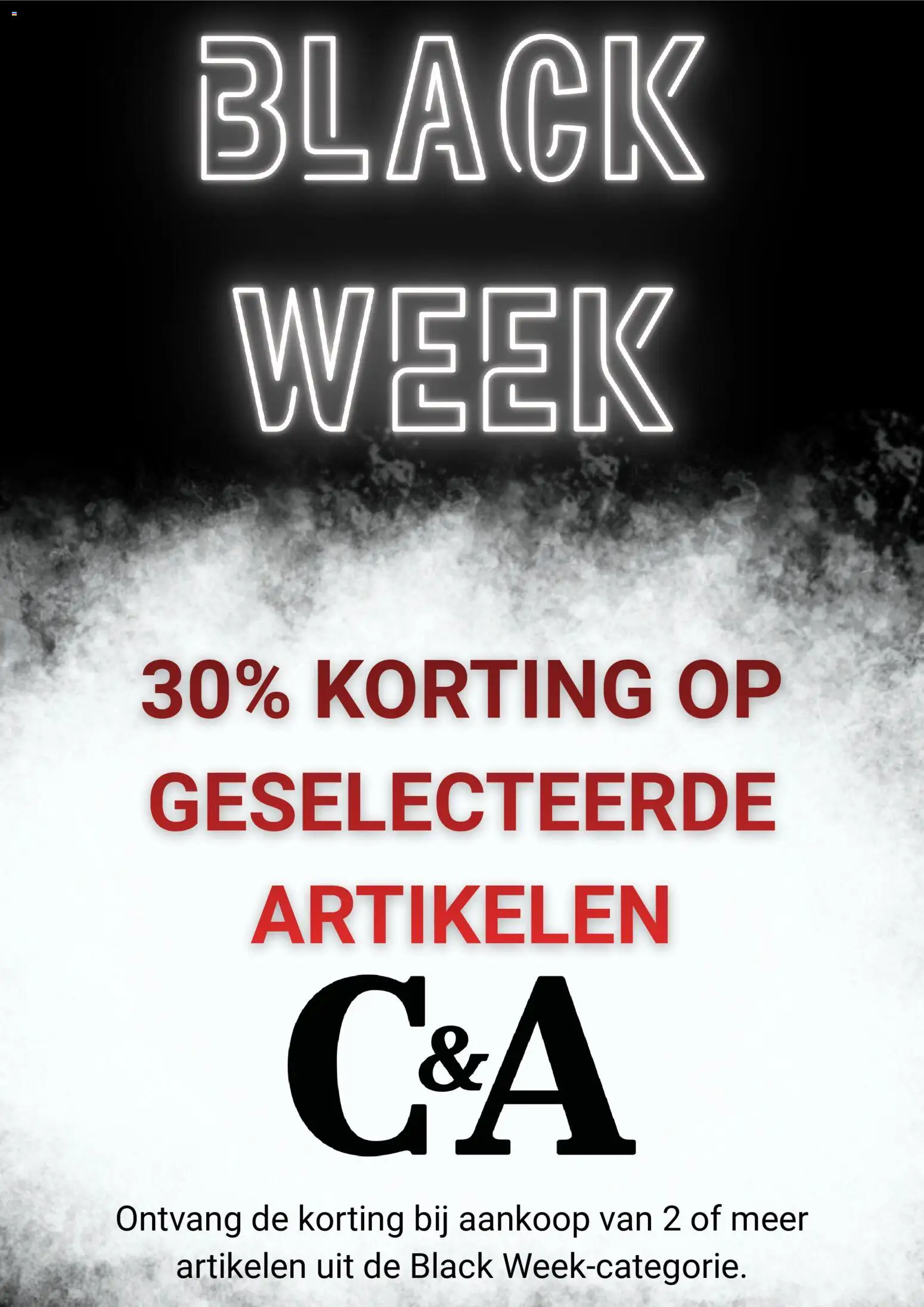 Voorbeeld van Black Friday van winkel C&A geldig vanaf 25-11-2025