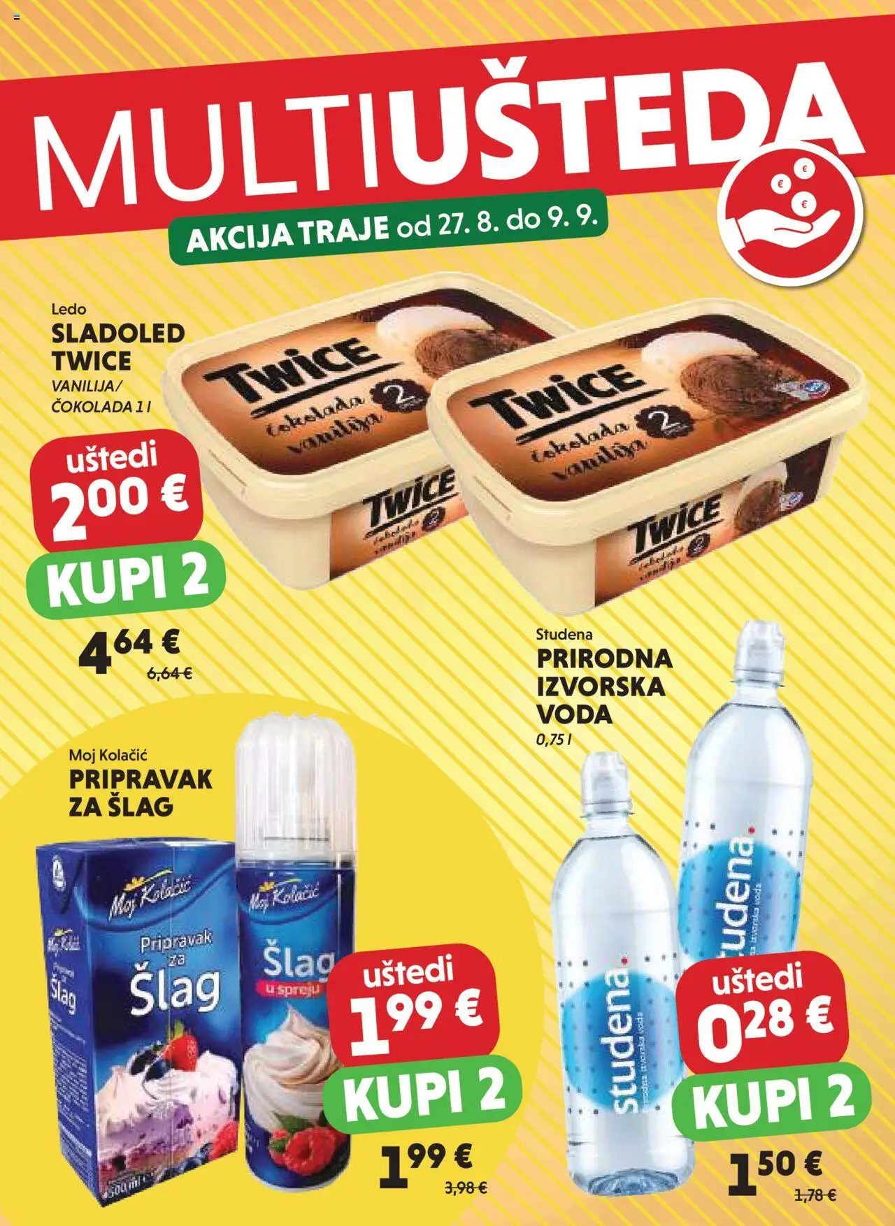 Studenac aktualni Multiušteda vrijedi od 27.08.2025 - tjedna akcija broj stranice 1