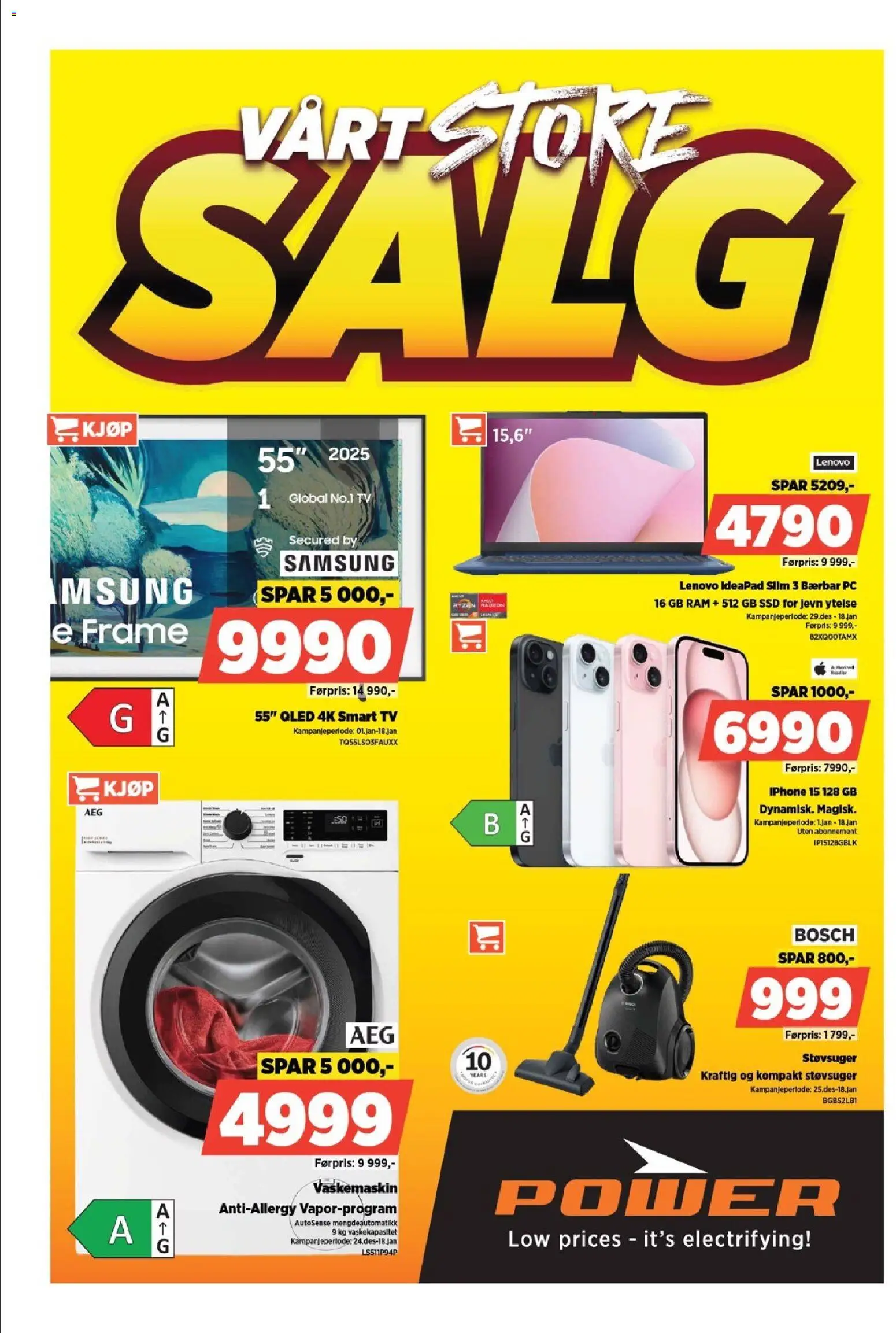 Forhåndsvis Kundeavis fra butikk Power gyldig fra 05/01/2026
