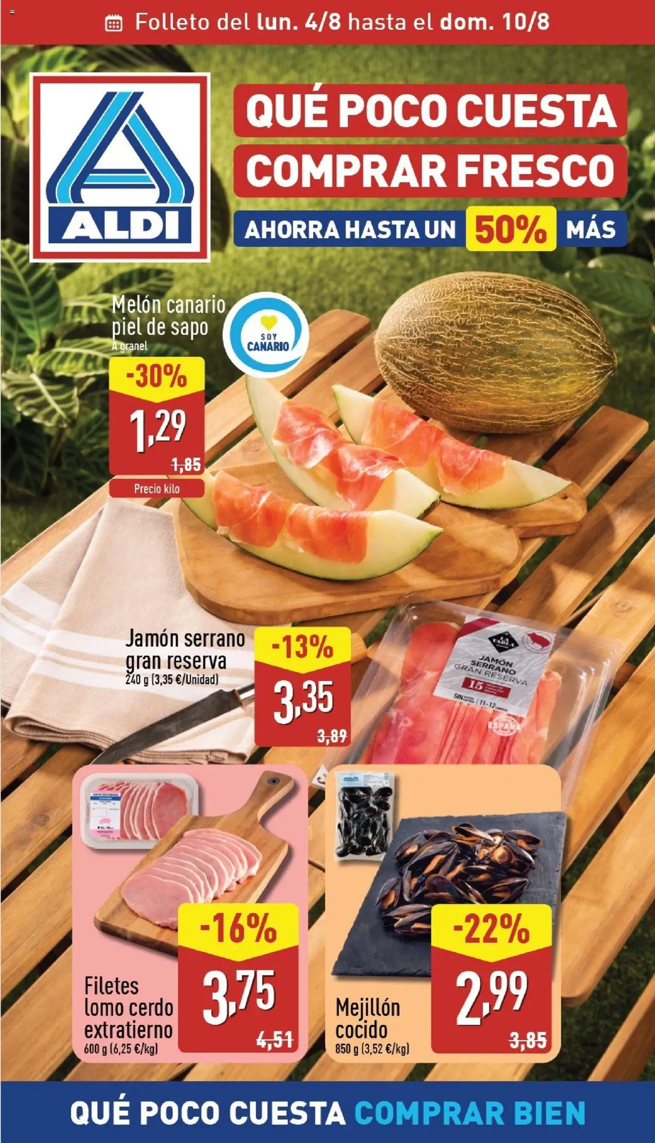 Aldi folleto 04/08 - 10/08/2025 >> Catálogo Canarias