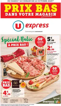 Prévisualisation de Opération Italie / Spiritueux du magasin U Express formulaire valide 07/10/2025