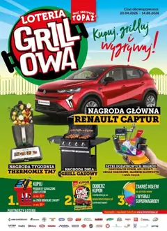 Pogląd gazetki "Topaz konkurs - Kupuj, Grilluj I Wygrywaj" ze sklepu Topaz ważnej od 20.04.2026
