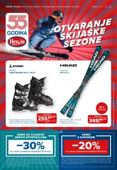 Pregled letka Katalog trgovine Hervis vrijedi od 12.11.2025