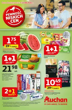 Pogląd gazetki "Pewność niskich cen Hipermarket" ze sklepu Auchan ważnej od 07.08.2025