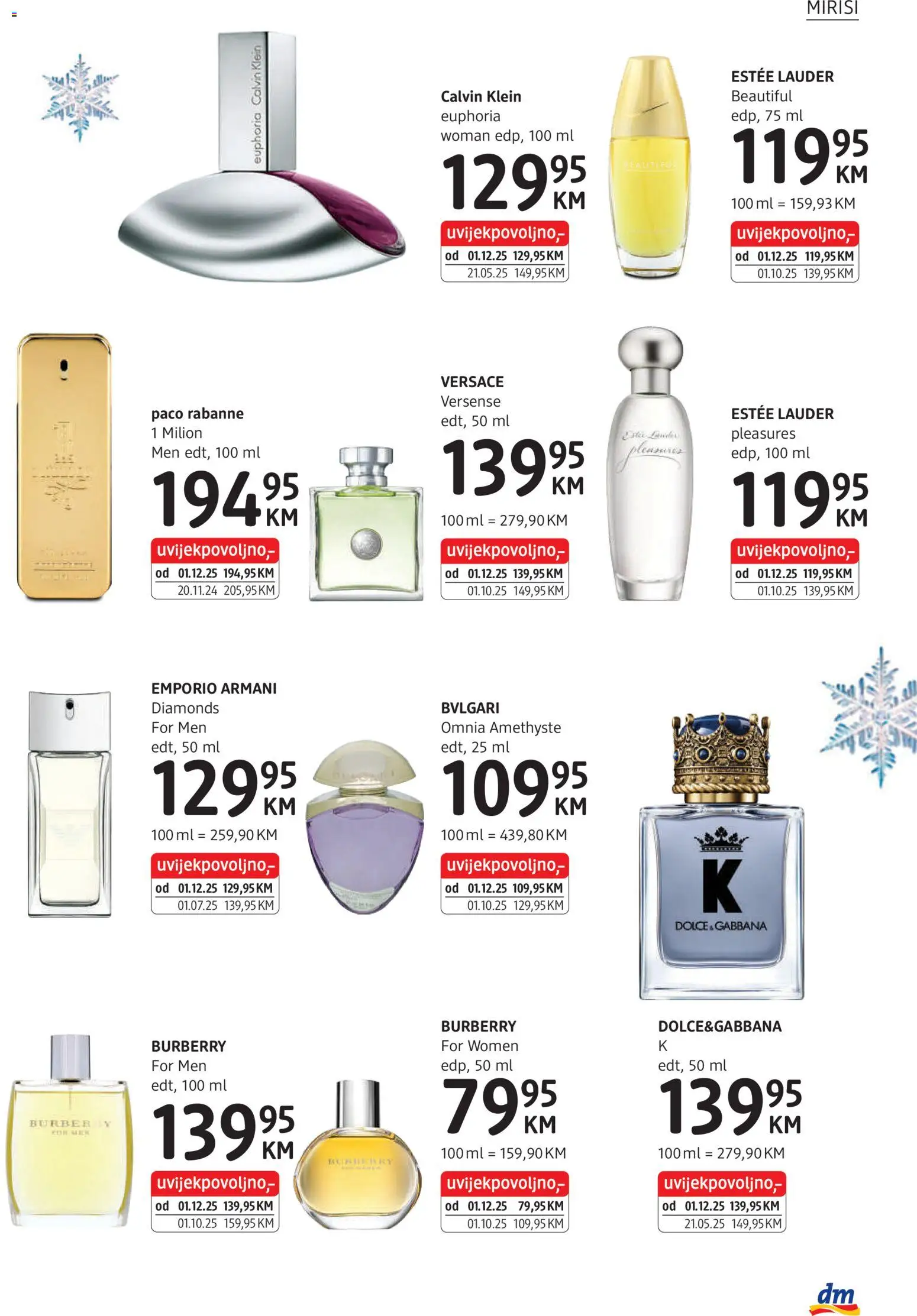 Pregled letka Katalog trgovine DM Drogerie vrijedi od 2025.12.01