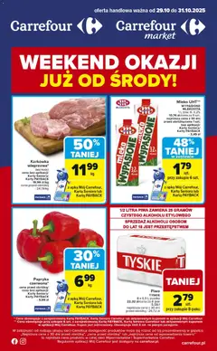 Pogląd gazetki "Weekend okazji już od środy" ze sklepu Carrefour ważnej od 29.10.2025