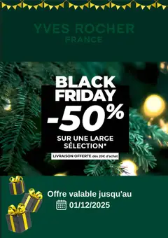 Prévisualisation de Black Friday du magasin Yves Rocher formulaire valide 17/11/2025