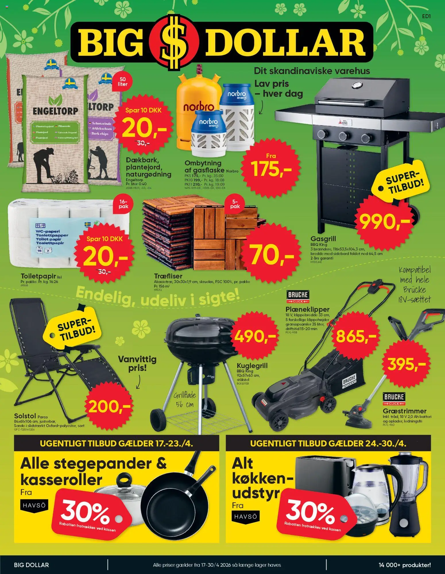 Eksempel på tilbudsavis Bigdollar - Tilbudsavis fra butik Bigdollar gyldig fra 17/04/2026