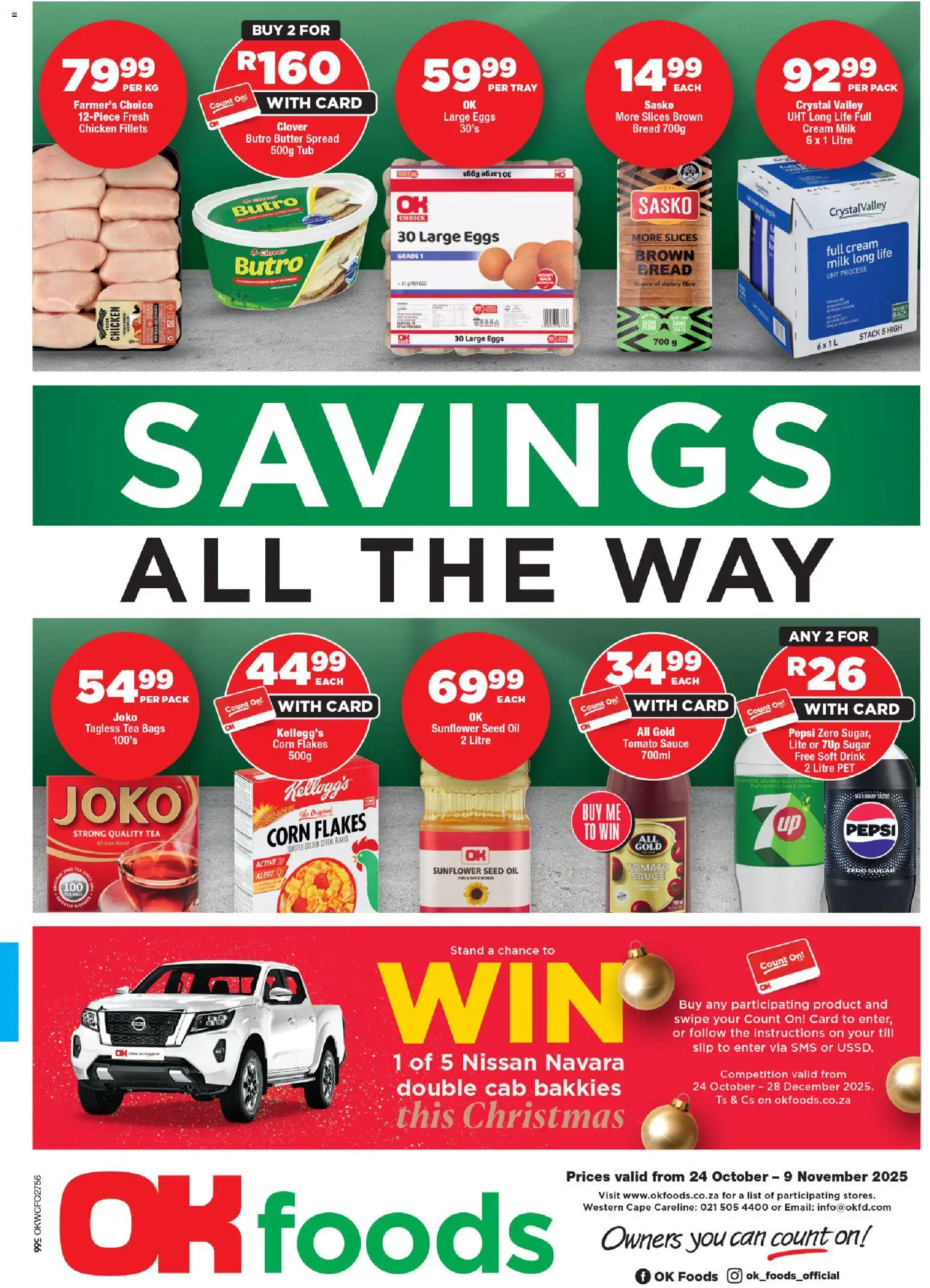 OK Foods Western Cape - Specials from 24/10 - 09/11/2025 > Promotions
