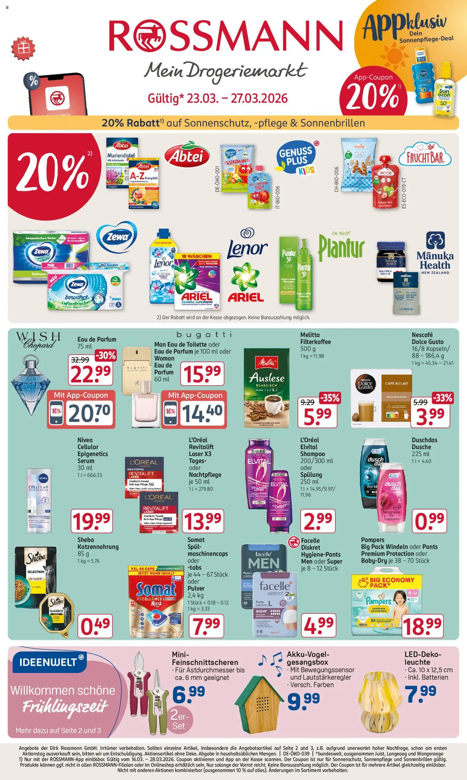 Vorschau von dem Prospekt des Geschäftes Rossmann, gültig ab dem 23.03.2026