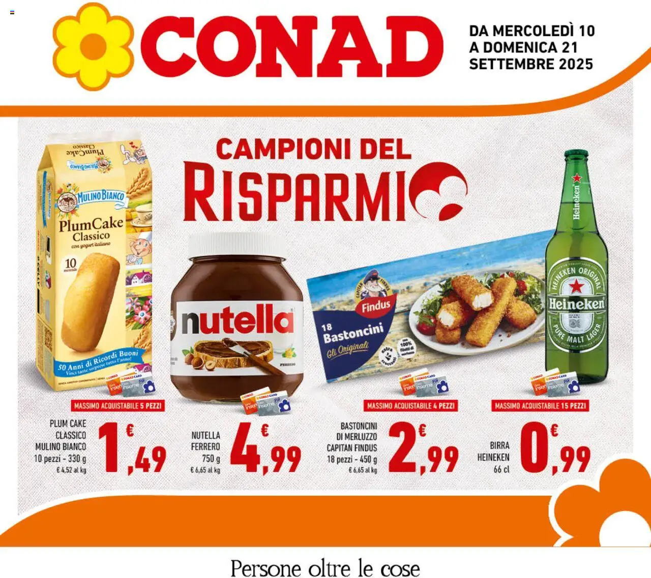 Volantino Conad valido da 10/09/2025 numero di pagina 1