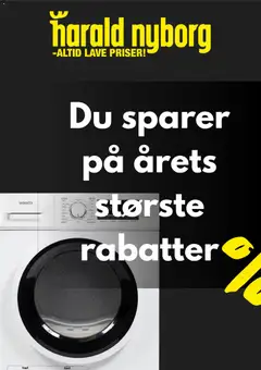 Eksempel på tilbudsavis Black Friday varsel fra butik Harald Nyborg gyldig fra 03/11/2025