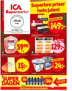 Förhandsgranska reklamblad Bromma från butik ICA Supermarket gäller från 24/11/2025
