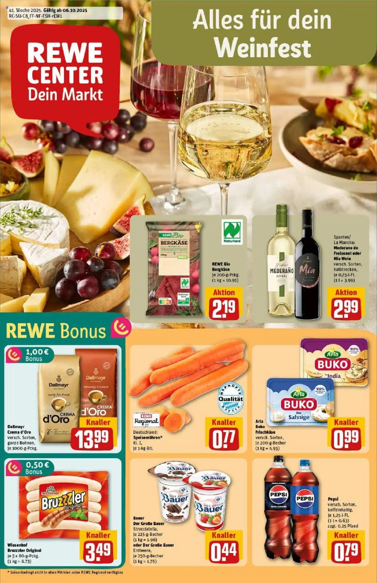 REWE Prospekt ab 06.10.2025 nächste Woche - Prospekt Pegnitz	