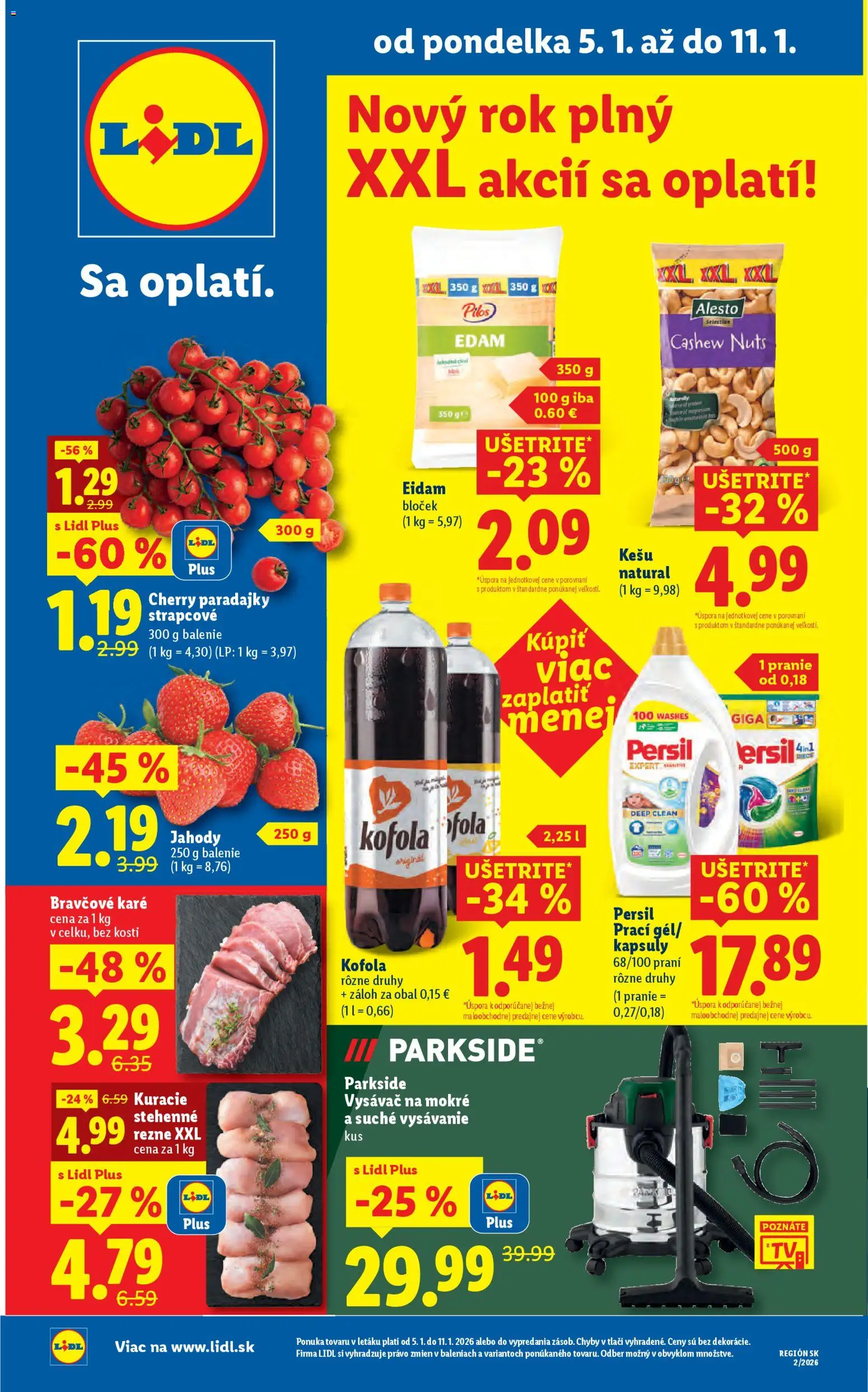 Náhľad Lidl letáku platného od 05.01.2026