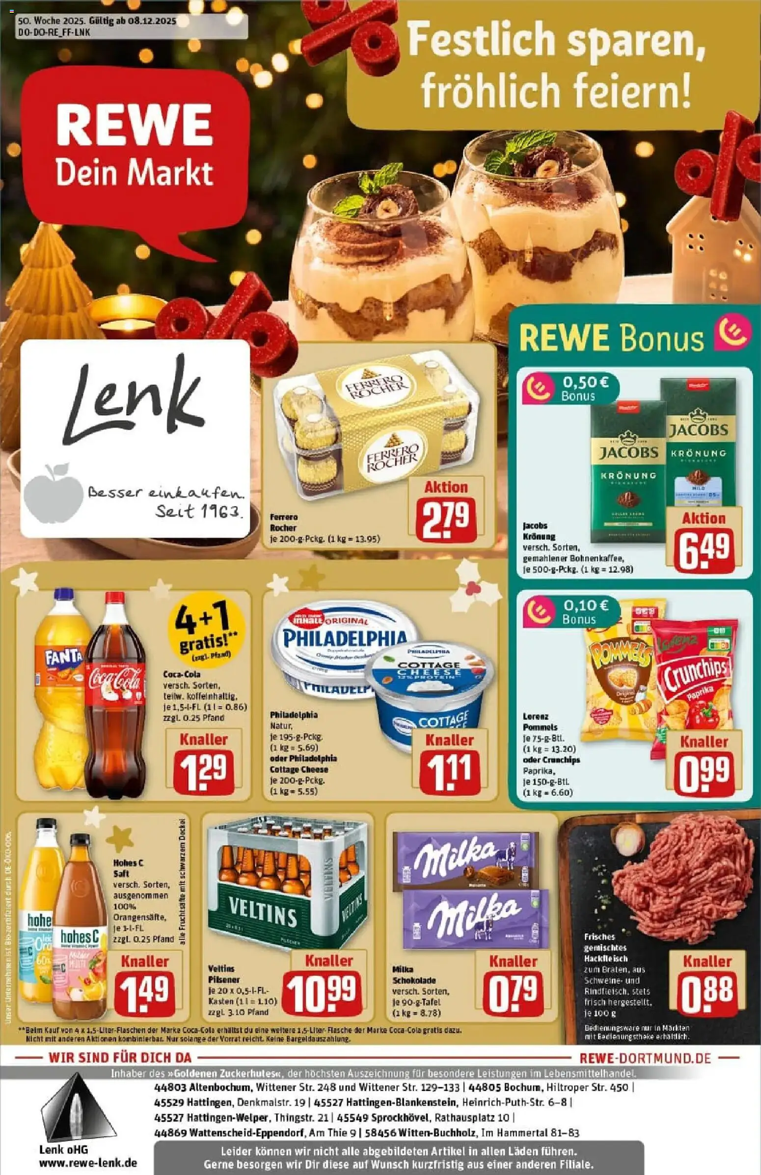 Vorschau von dem Prospekt des Geschäftes Rewe, gültig ab dem 07.12.2025