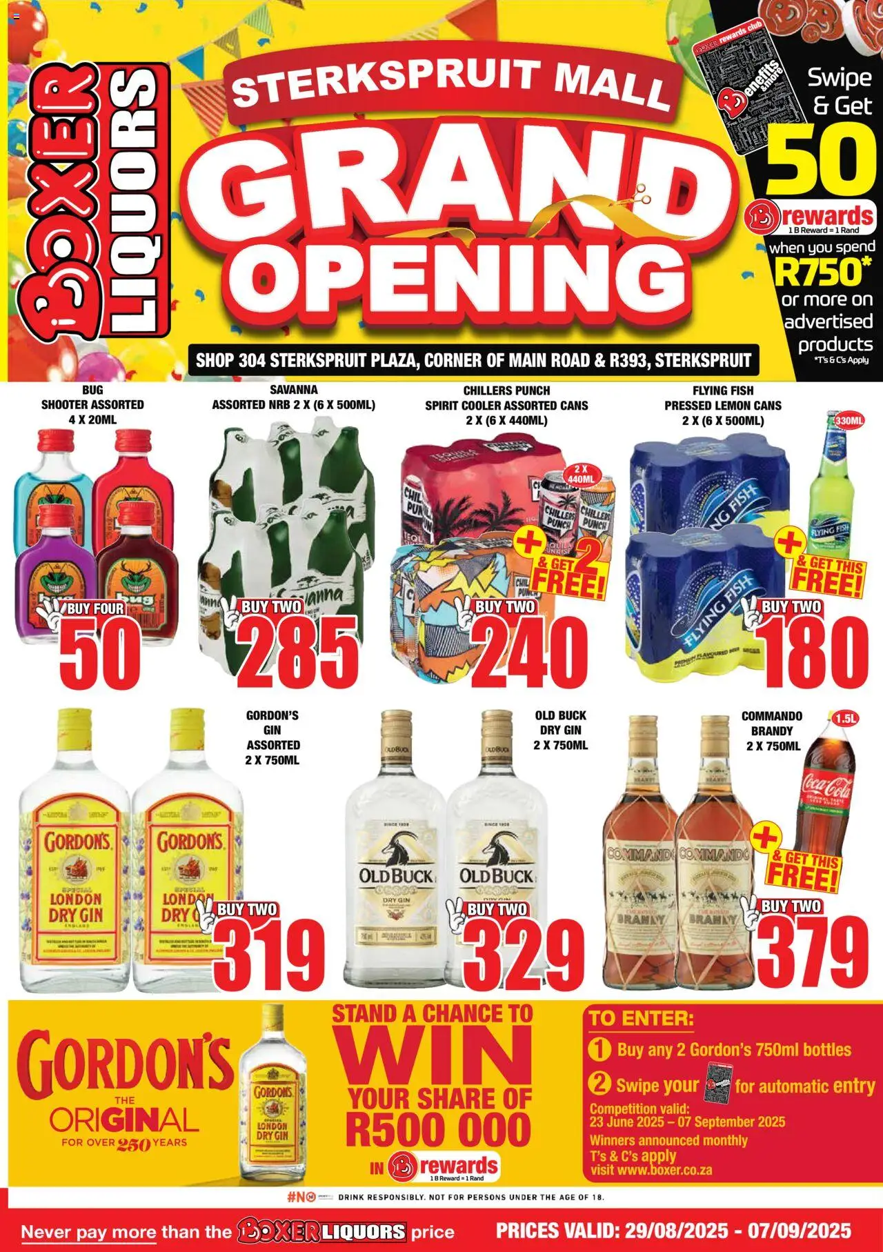 Boxer Eastern Cape - Liquors from 29/08 - 07/09/2025 > Promotions