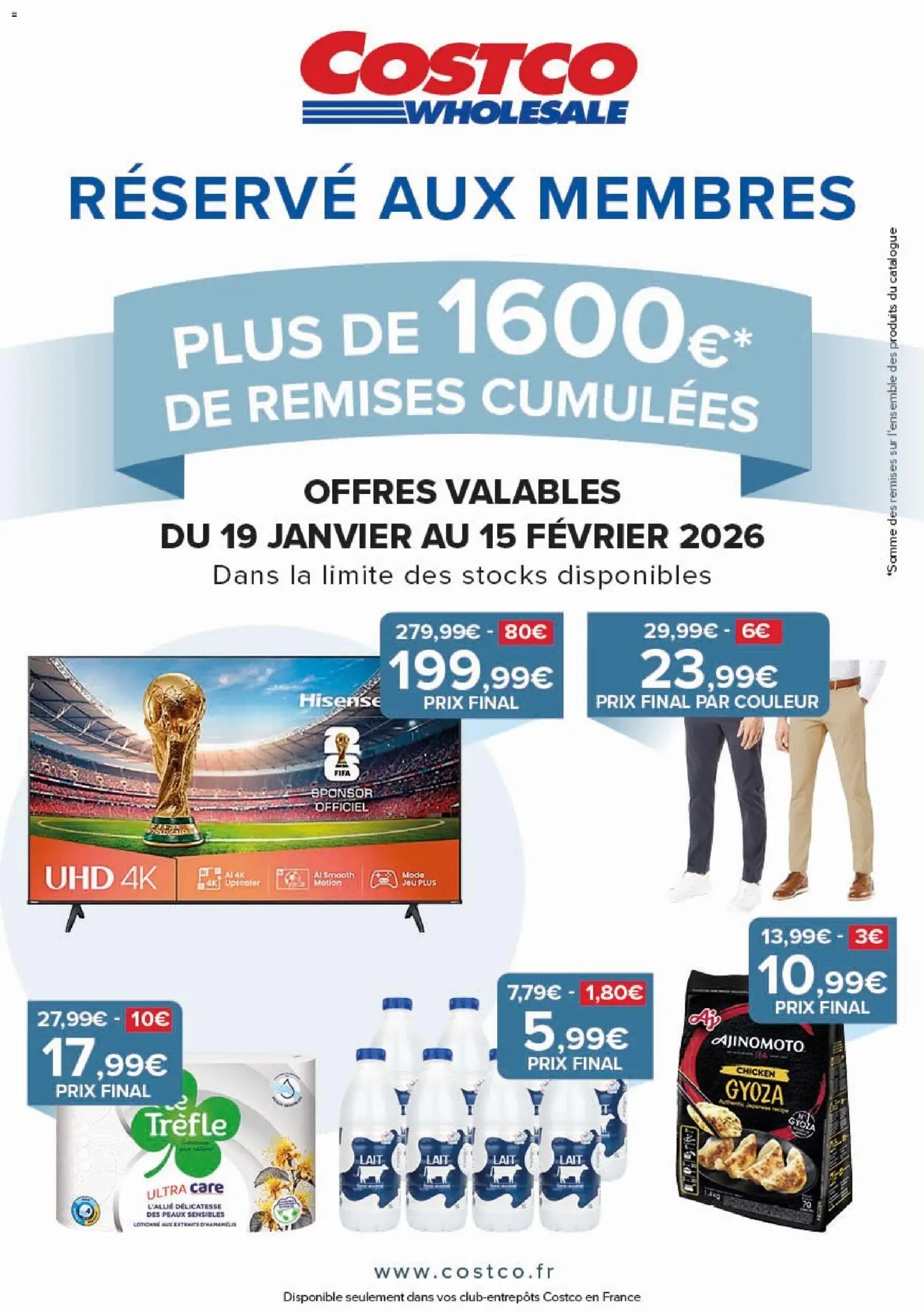 Prévisualisation de Catalogue du magasin Costco formulaire valide 19/01/2026